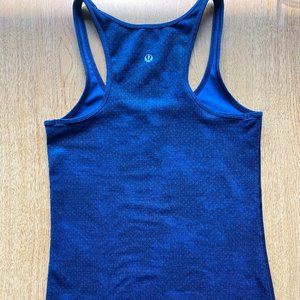 Blue Racerback Lululemon Tank Top Workout